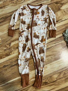 Little Sleepies 12-18 Months Beary Sleepy Zippy